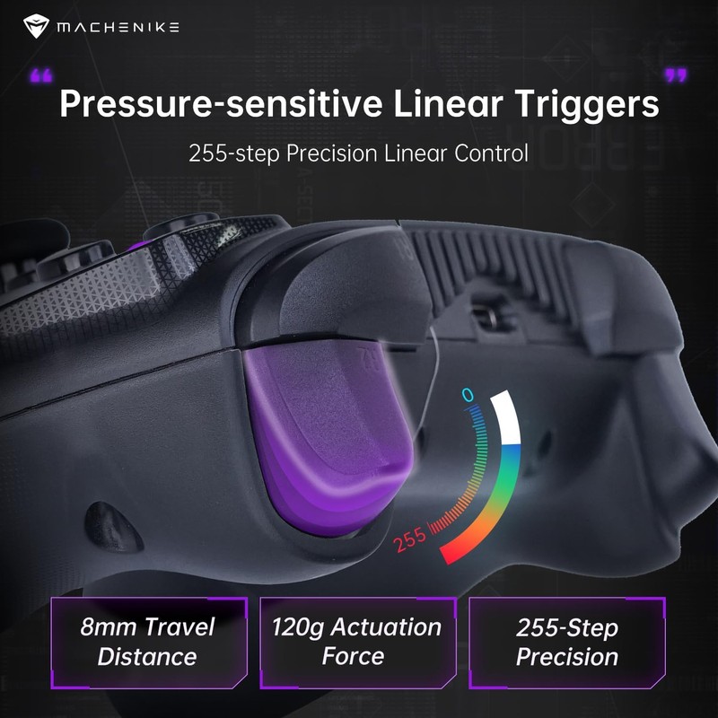 Machenike G3S Wireless Gaming Controller | Dual Vibration Motors, Dual