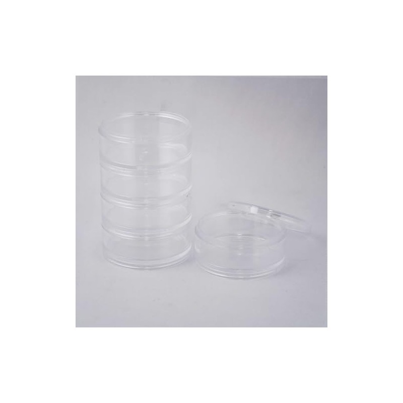 Meiho Round Case, Large, 5 Tiers, Clear