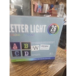 Unbranded Colorful Light up Letter W Led Marquee Letter Light with Remote, 18 Colors