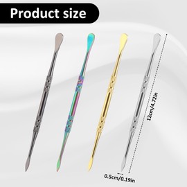 4PCS Wax Carving Tools, Stainless Steel Sculpture Tool Modeling Carving Tools Double-Headed Sculpting Tool for Modeling