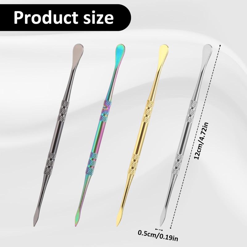4PCS Wax Carving Tools, Stainless Steel Sculpture Tool Modeling Carving