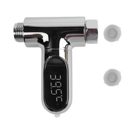 Sarini LED Digital Bath Thermometer 0-100℃ Real Time Water Flow With 360° Rotating Screen Shower Thermometer Bathtub Bathroom Thermometer