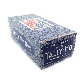 Tally-Ho Fan Back Design Playing Cards 12 Decks (6 Red, 6 Blue)