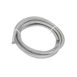 Hihaha AN6 3 Meters Braided PTFE Stainless Steel Car Oil Fuel Gas Line Hose Durable Material