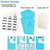DMLNN 20 Pack White Clothing Rack Size Dividers Plus 45
