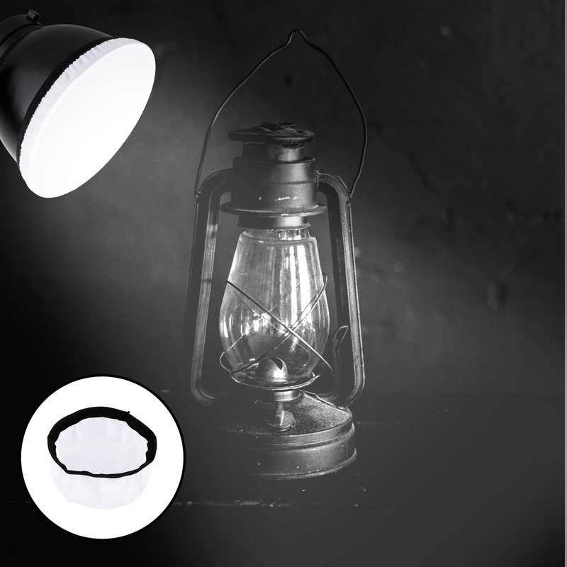 2Pcs Light Diffuser Sock, 7"/18cm Diffuser Lamp Cover White Soft