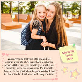 Sincere Back to School Bracelet Mommy and Me First Day of School Bracelets for Mom and Daughter Matching Mother Daughter Bracelets Back to School Gifts for Girls