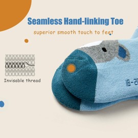 Moon Tree Kids Warm Socks Girls Thermal Winter Socks Children Thick Cotton Socks 6 Pairs Size 9-12 Junior/5-7 Years