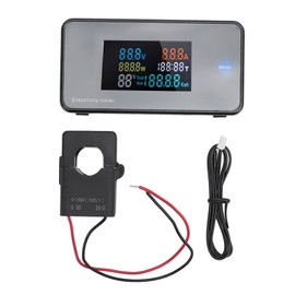 AC Digital Voltmeter Ammeter LCD Display Digital Voltage Current Meter Digital Power Multimeter with Open Type CT