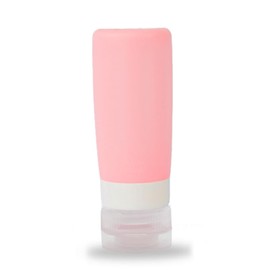 Tostyles 2.9oz Silicone Travel Bottles Leak Proof Refillable Squeezable Containers Mini Small Empty Travel Bottles for Shampoo Conditioner Lotion Toiletries (Pink)