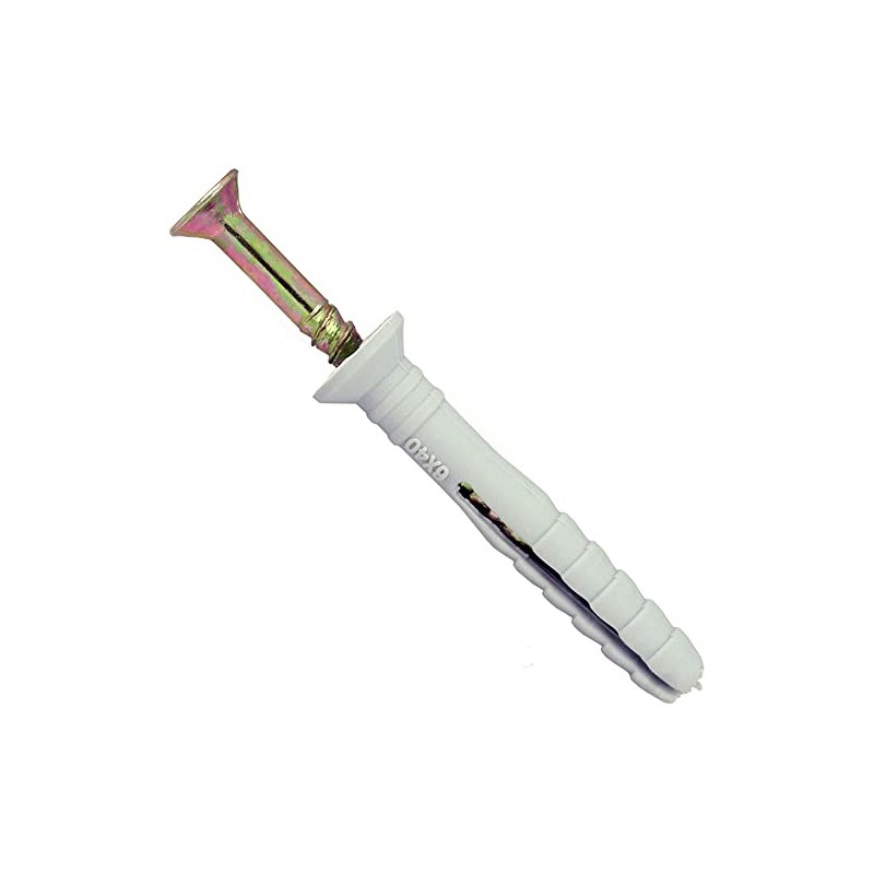 TERF® Nylon Hammer Fixing Flat Countersunk Head Zinc Yellow 6.0mm