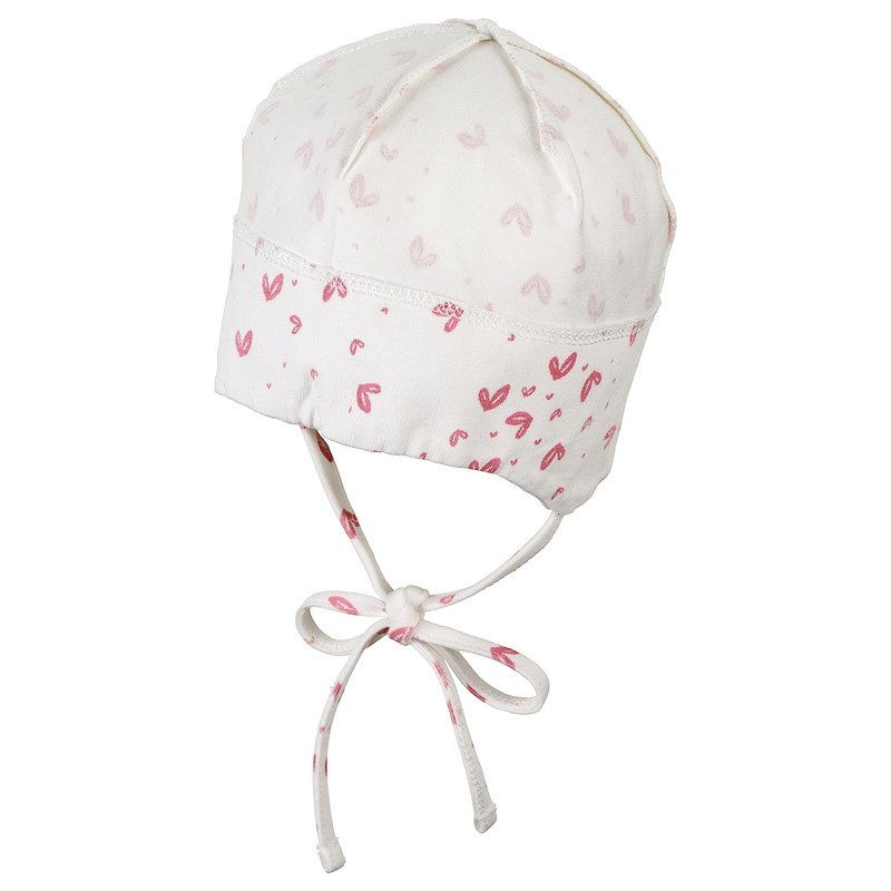 Sterntaler Girls' GOTS Beanie Hat, Baby Hat, Ecru, 35