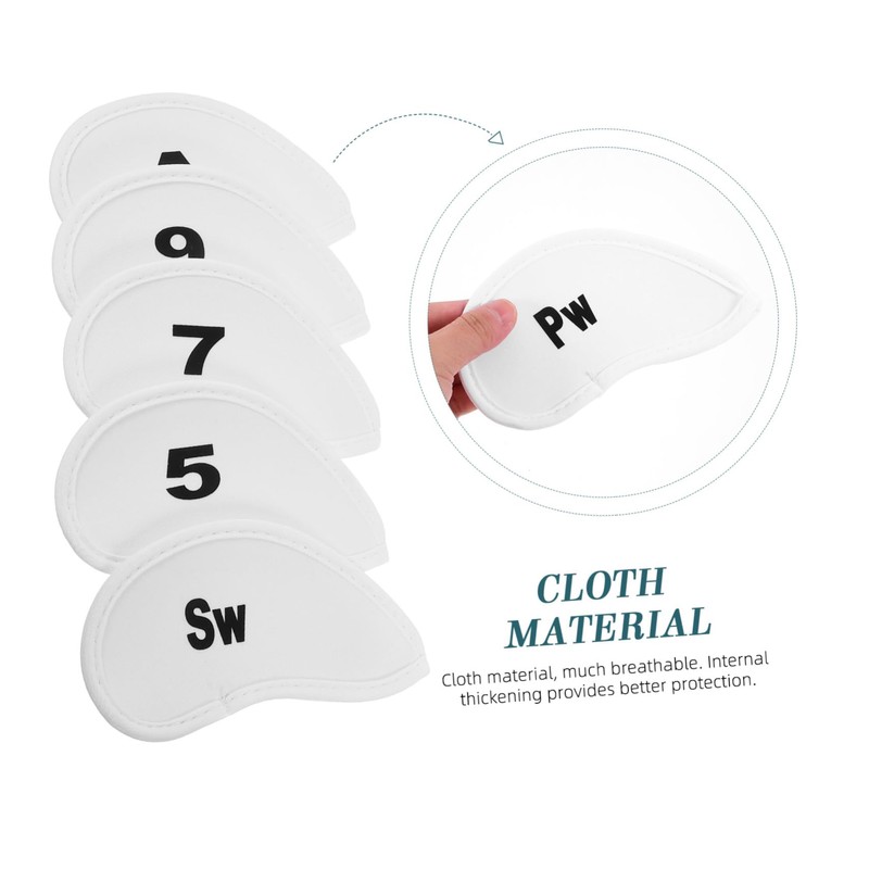 SUPVOX 10pcs Golf Covers Portable Protectors for Wear Cloth Easy