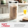 Tafura Bread Storage Container (2 Pack) with INGENIOUSLY Tray, Plastic