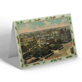 CHRISTMAS CARD - Vintage Yorkshire - Harrogate from Prospect Hill