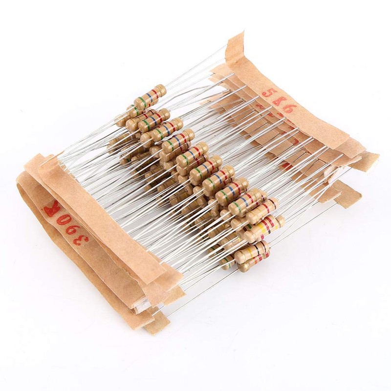 100 Value 1000pcs 1-10M Ohm 1 2W Carbon Film Resistor