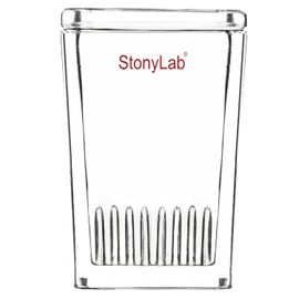 stonylab TLC Development Tank, Borosilicate Glass, TLC Display Chamber, Small Dyeing Tank for Thin Layer Chromatography