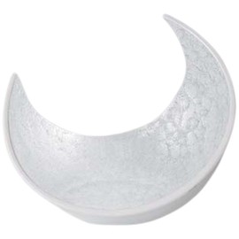 J-kitchens 872364 Serving Plate, Crescent Moon, White, Aqua, 6.2 inches (15.8 cm), Model Number: Made in Japan