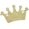 We Are One with Crown Gold Glitter Banner for Twins'