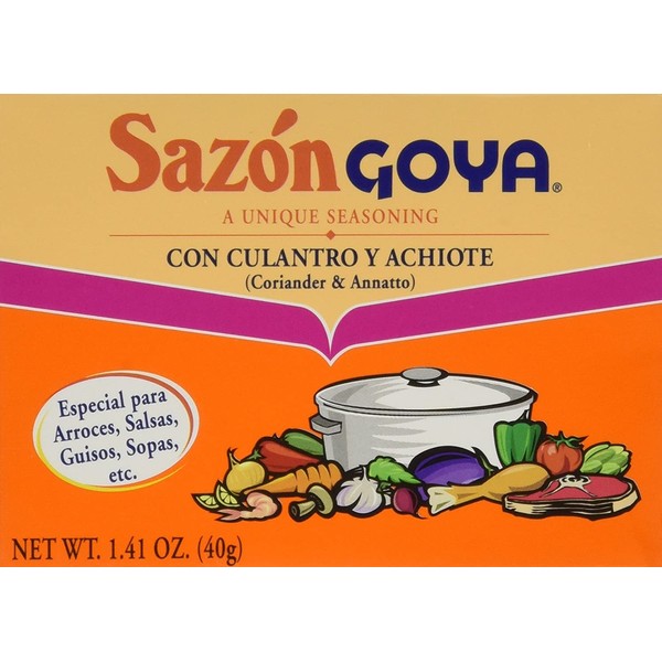 Goya Foods Sazon Culantro y Achiote, 1.41-Ounce (Pack of 3)