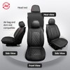 MIROZO Truck Seat Covers Full Set for 2018-2026 Jeep Wrangler