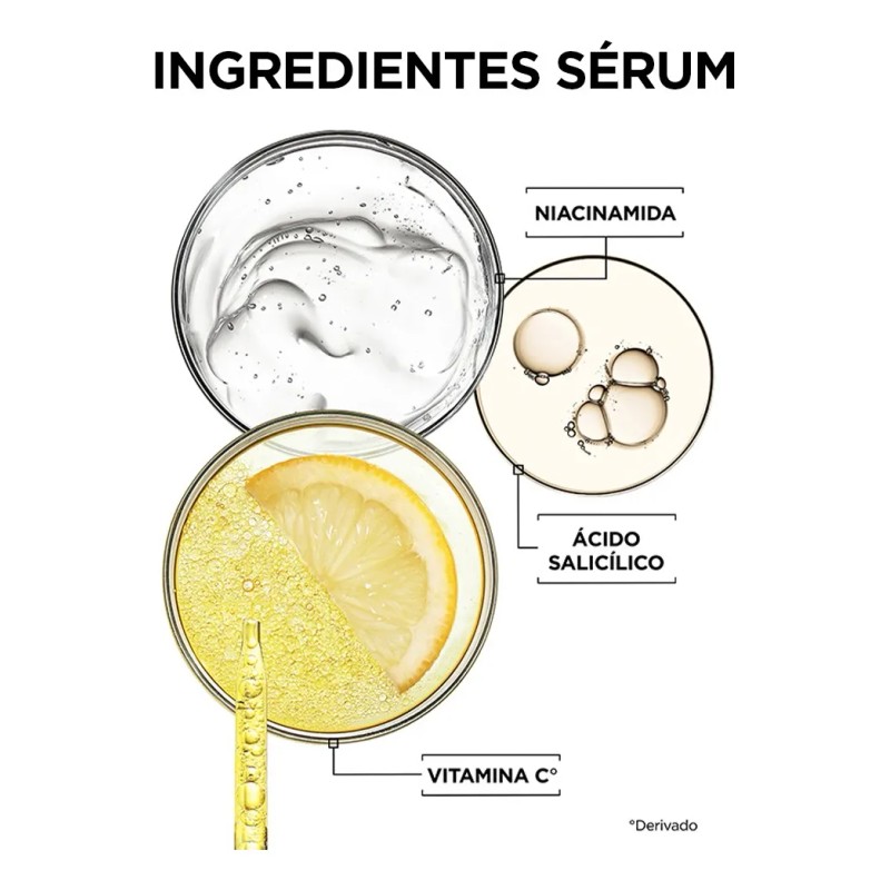 Kit Garnier Expressaclara Serum Crema Gel Protector Solar