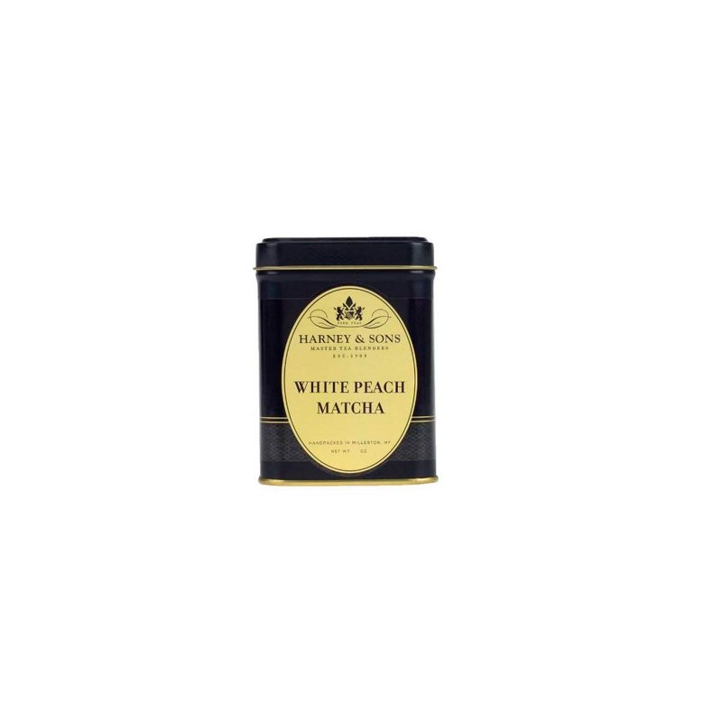 Harney & Sons White Peach Matcha Tea, Loose 4 Ounce