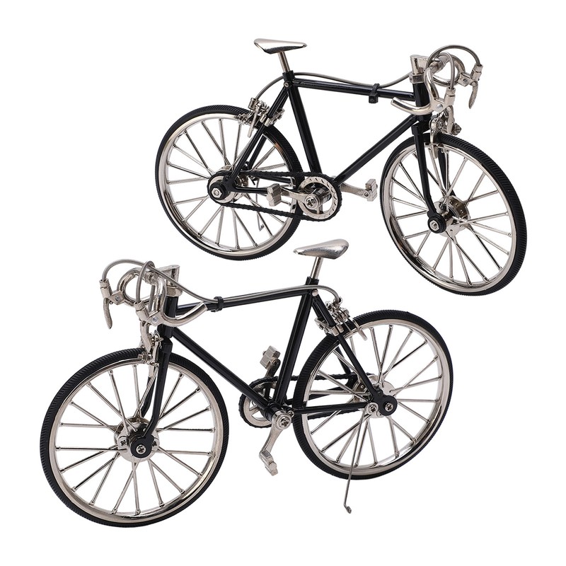 Bicycle Model Vivid Design DIY Decorative 12x19.5cm/4.7x7.7in Alloy Material Miniature