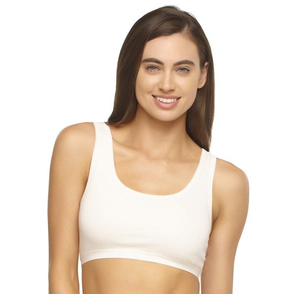 Felina Organic Cotton Bralette for Women, Super Soft & Dyed