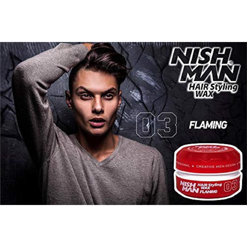 Nishman Serie Hair Styling (03 Flaming AQUA WAX, 150 ml)