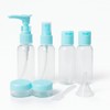 Empty Travel Bottles Refillable Toiletry Liquid Container Set Leakproof Transparent