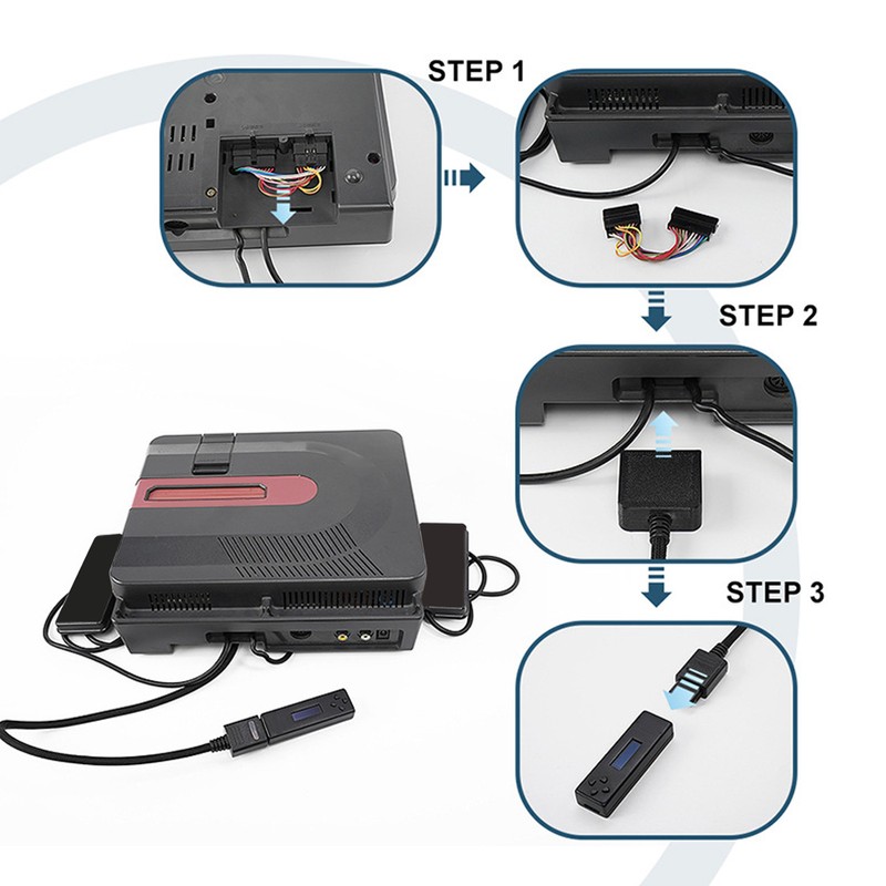 Cable Adapter Disk System Emulator Connector Game Reader Adapter for