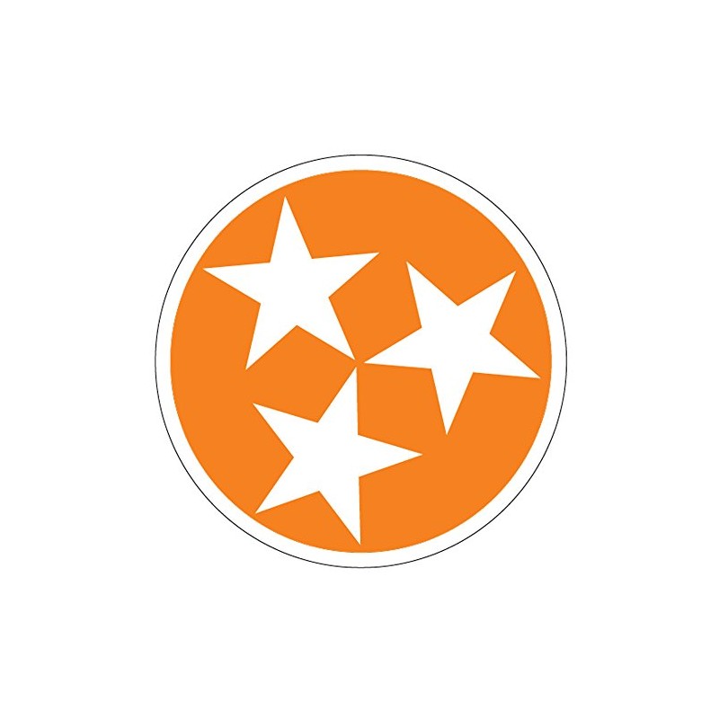 Tennessee Volunteers 6" Tri-Star Magnet