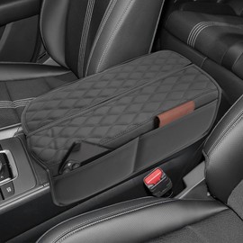 SXCY Compatible with 2025 2026 Mazda CX50 Armrest Cover Suitable for Mazda CX-50 2025 2026 Accessories 2023 2024 2025 2026 CX50 Center Console Cover(Wavy Texture)