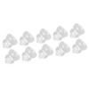 10 Pcs Sound Amplifier Dome Soft Silicone Anti Static Dual