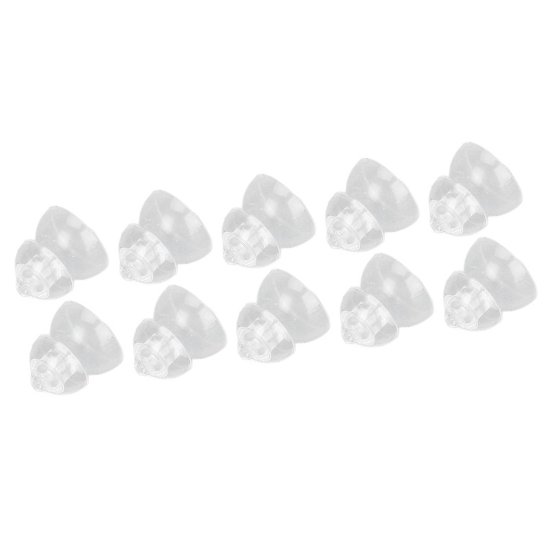10 Pcs Sound Amplifier Dome Soft Silicone Anti Static Dual