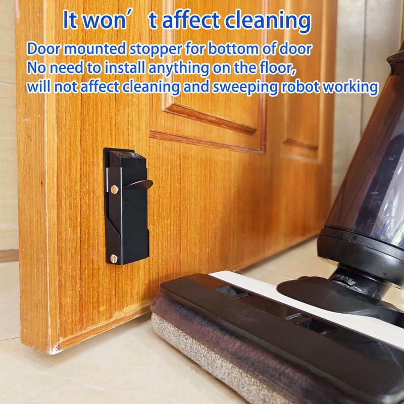 Door Stoppers Adhesive, Kick Down Door Stop Holder Keep Door