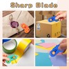6 Pieces Mini Box Cutter Retractable Utility Knife Letter Opener