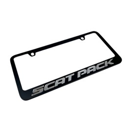 Eurosport Daytona Compatible with - Dodge Scat Pack Black License Plate Frame