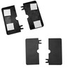 bociloy Wall Split Flange 12mm/0.47"Diameter, ABS Square Self-Adhesive Escutcheon Plate,