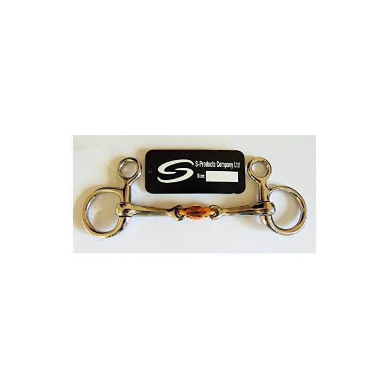 S-Products FILET BAUCHER SNAFFLE HANGING CHEEK WITH COPPER LOZENGE HORSE