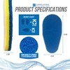 Pack of 2 Corner Scourers Sponge Replacement Pads, Kitchen or
