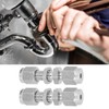 2Pcs Compression Bulkhead 316 Stainless Steel Double Ferrule Fitting Connector
