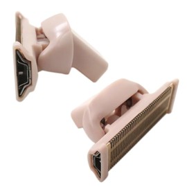 Razor Replacement Heads for Flawless nu Razor, Hair Remover Replacement Head, Rose Gold Plated Body Replacement Heads 2-PACK by BLUE ELF