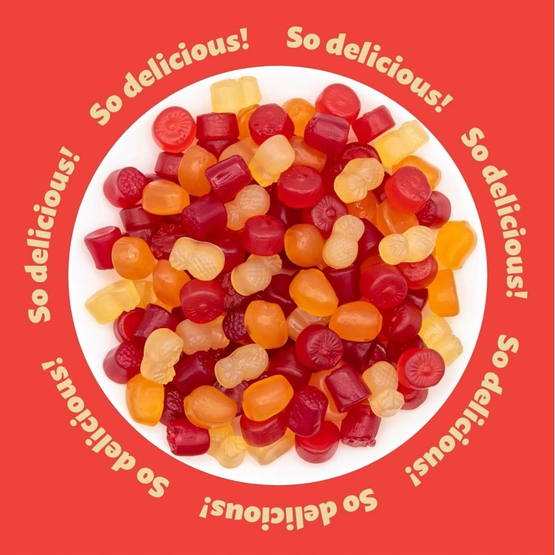 iLike! Tropical Fruit Jelly Candy Mix 1-Pound Bag | Vegan