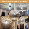 Luafac Vintage Glass Flush Mount Ceiling Light - 2 Pack，7.9