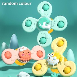 Suction Cup Spinning Top Toy, 3 Counts Spinner Toys, Sensory Toys Finger Motor Skill Training Toys, Cool Toys Fun Gadgets Toys, Valentine's Day Gift, Cute Girly Gifts:_Multicolor_3pcs/set