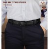 BULLIANT Men's Belt,Reversible Belt Adjustable For Gift Men 1.25”-Cut For