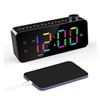 FELTECHELECTR Large Digital Alarm Clock Led Display Modern Decor Easy