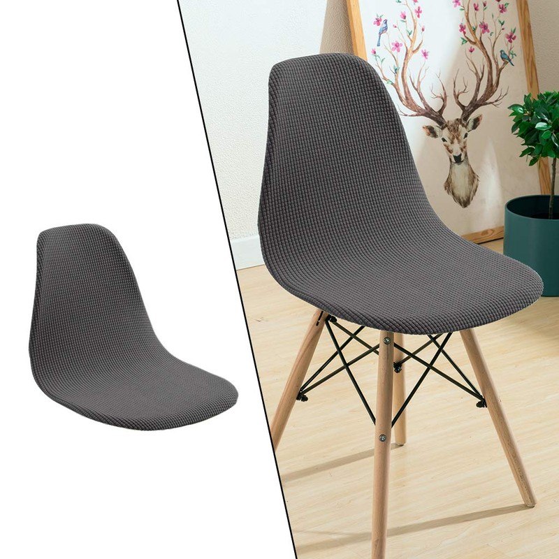 Fenteer Armless Shell Chair Seat Cover Washable Removable Modern Ritual